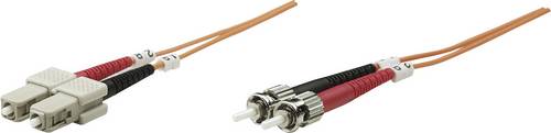 Intellinet Glasfaser LWL Anschlusskabel [1x ST-Stecker - 1x SC-Stecker] 50/125 µ Multimode OM2 2.00