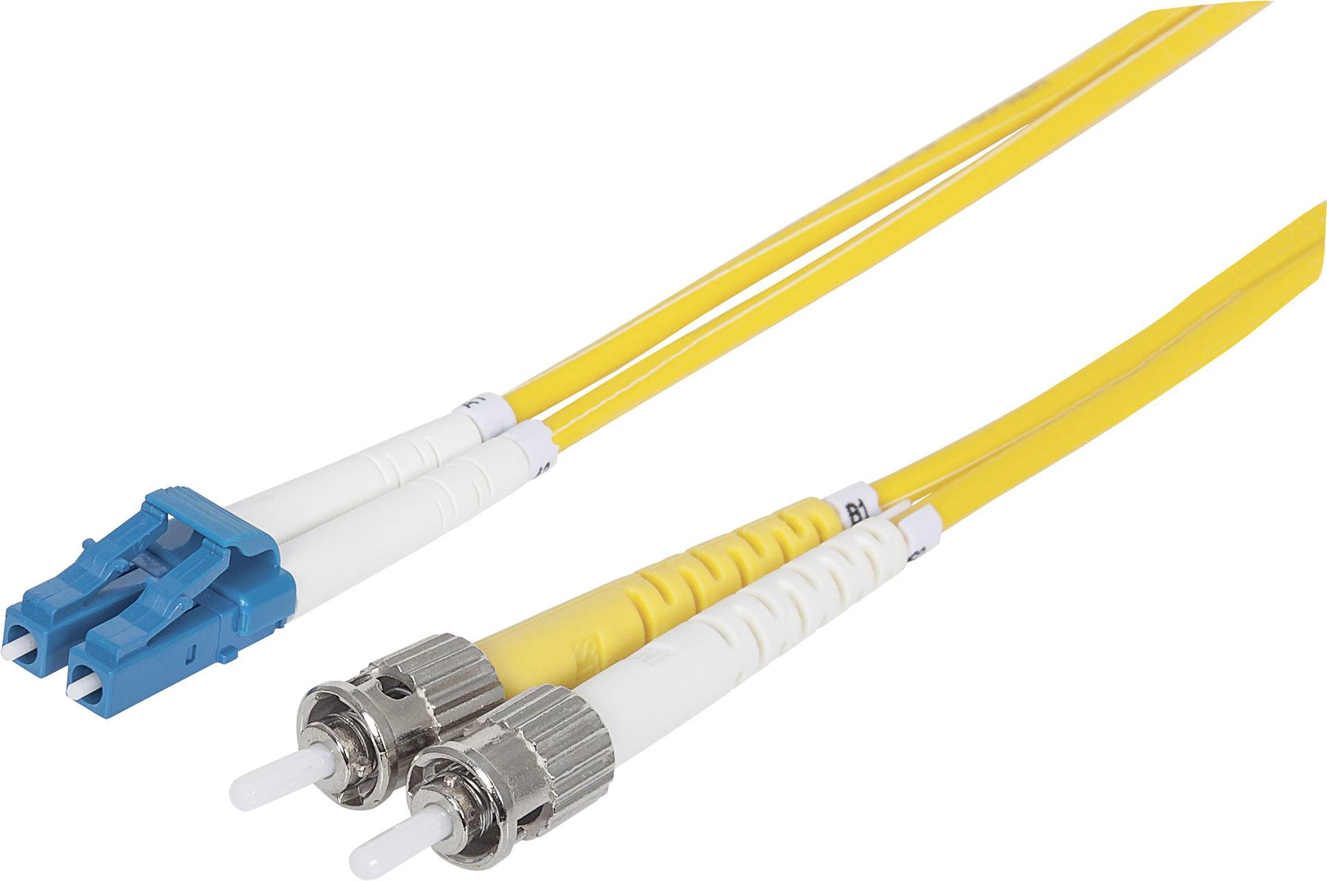 Intellinet 516976 Glasfaser LWL Anschlusskabel 5.00 m Gelb [1x LC-Stecker - 1x ST-Stecker] 9/125 µ Singlemode OS2