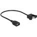 Delock USB-Kabel USB 2.0 USB-A Buchse, USB-A Buchse 0.25m Schwarz 85105