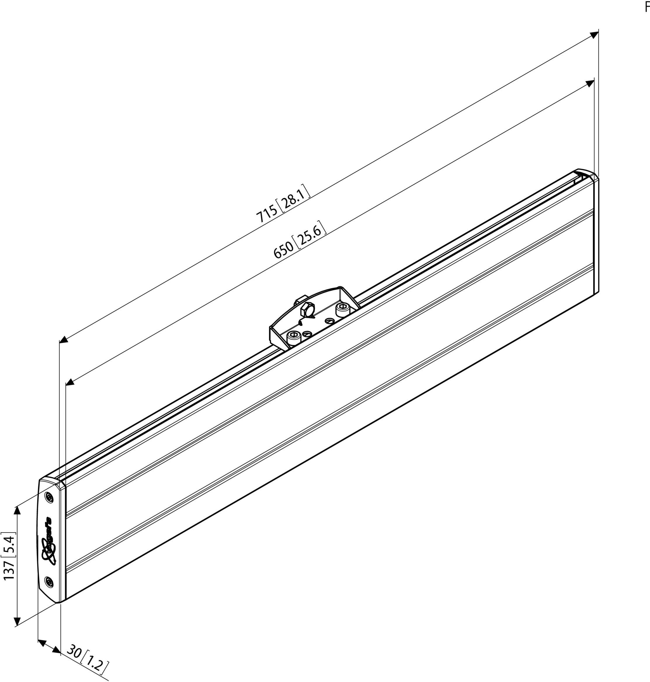 Vogel's Adapterbar Passend für Serie (Halter): Vogel's modulares Display-Deckenhalterungssystem Connect-it Schwarz