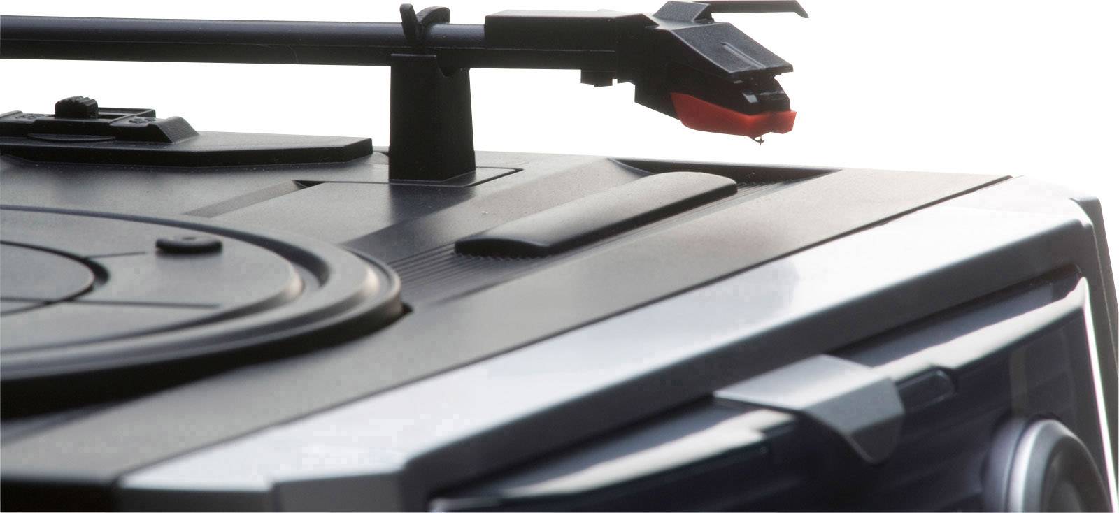 Karcher KA 5300 Stereoanlage CD, Kassette, MW, Plattenspieler, UKW, 2 x 5 W Silber