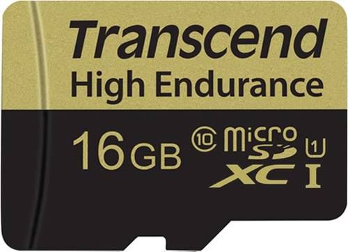 Transcend High Endurance microSDHC Karte 16GB Class 10 inkl. SD Adapter  - Onlineshop Voelkner