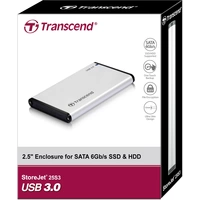 Transcend TS0GSJ25S3 SATA-Festplatten-Gehäuse 2.5 Zoll USB-A (USB 3.2 Gen 1) Transcend TS0GSJ25S3 SATA-Festplatten-Gehäuse 2.5 Zoll USB-A (USB 3.2 Gen 1)