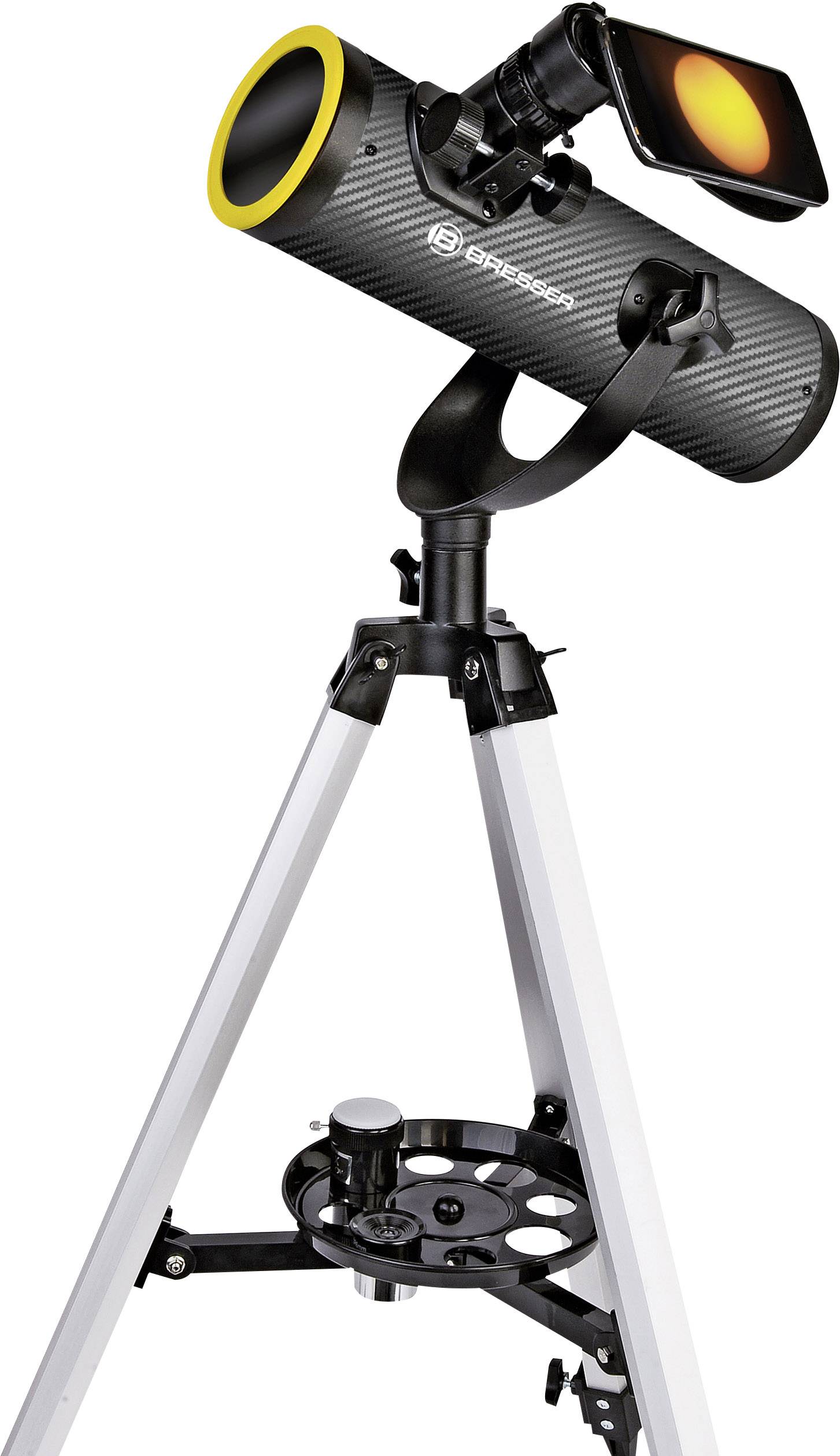 Bresser Optik Solarix AZ 76/350 Spiegel-Teleskop Azimutal Newton Vergrößerung 18 bis 175 x