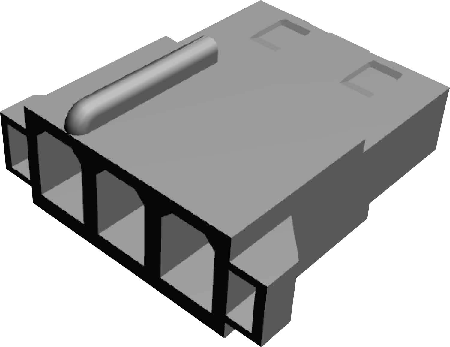 TE Connectivity Buchsengehäuse-Kabel MATE-N-LOK Polzahl Gesamt 3 Rastermaß: 5.08mm 1-480303-0