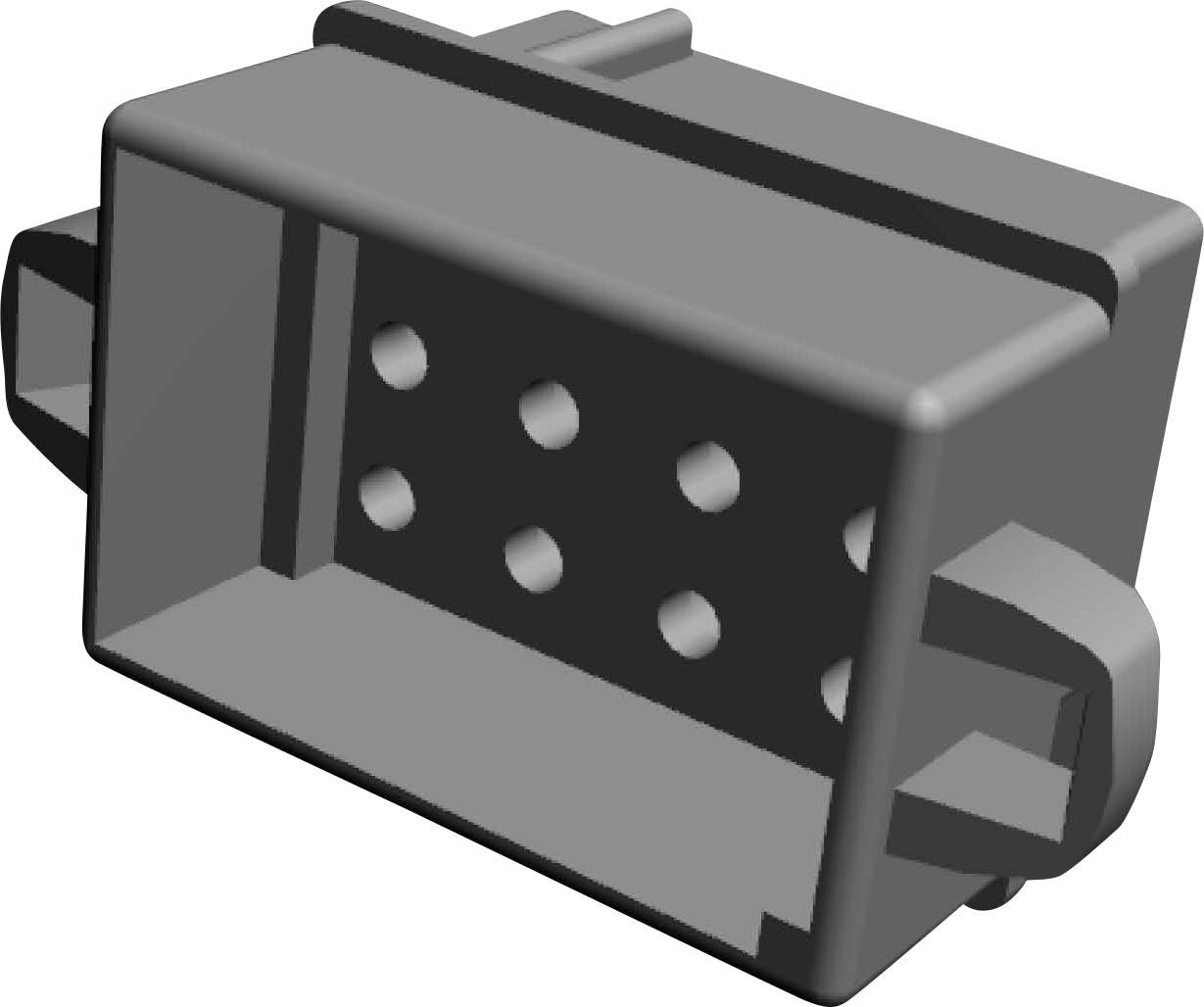 TE Connectivity Stiftgehäuse-Kabel MATE-N-LOK Polzahl Gesamt 12 Rastermaß: 5.08mm 1-480278-0