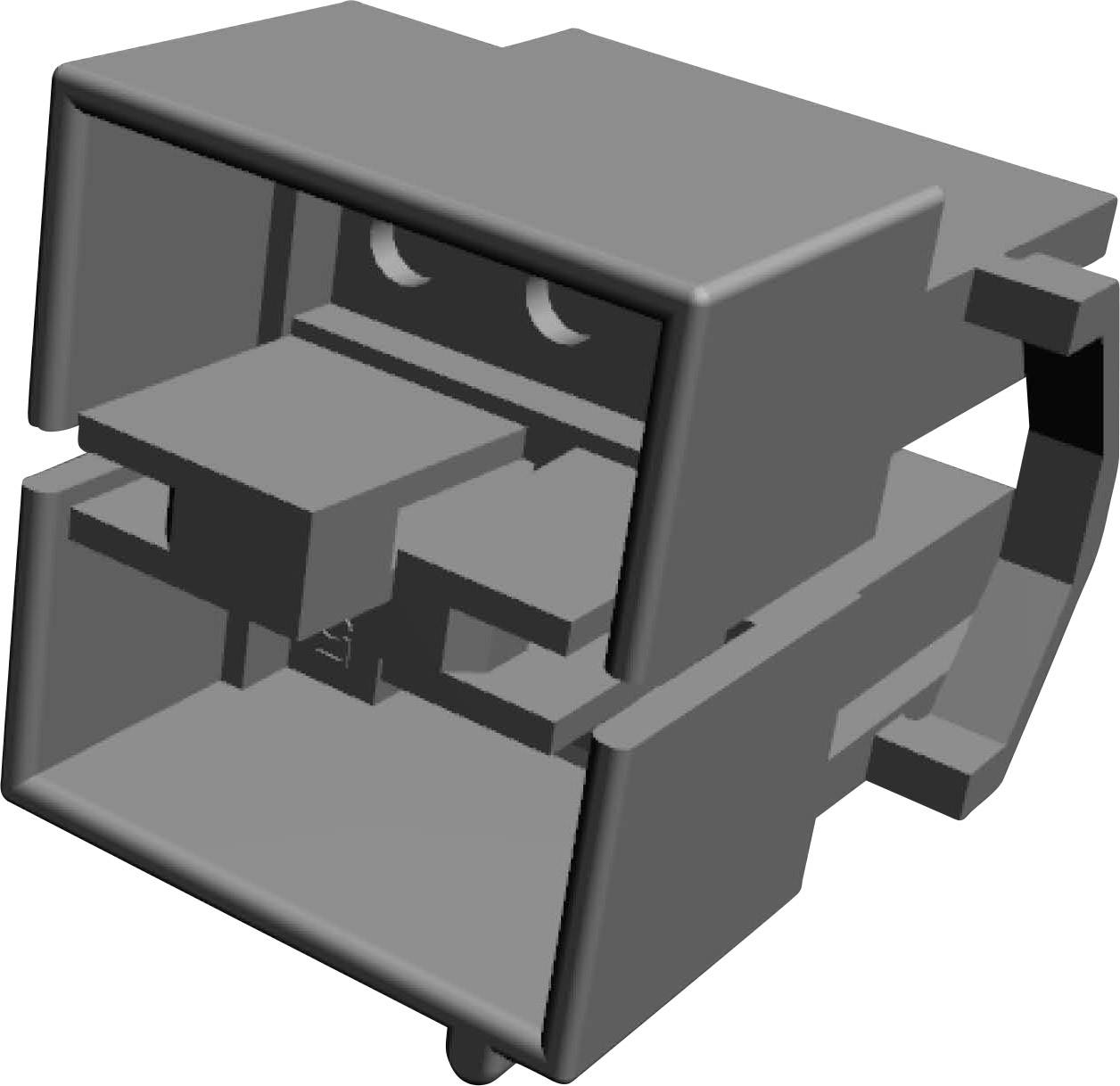 TE Connectivity Stiftgehäuse-Kabel MATE-N-LOK Polzahl Gesamt 6 Rastermaß: 5.08 mm 1-480340-0