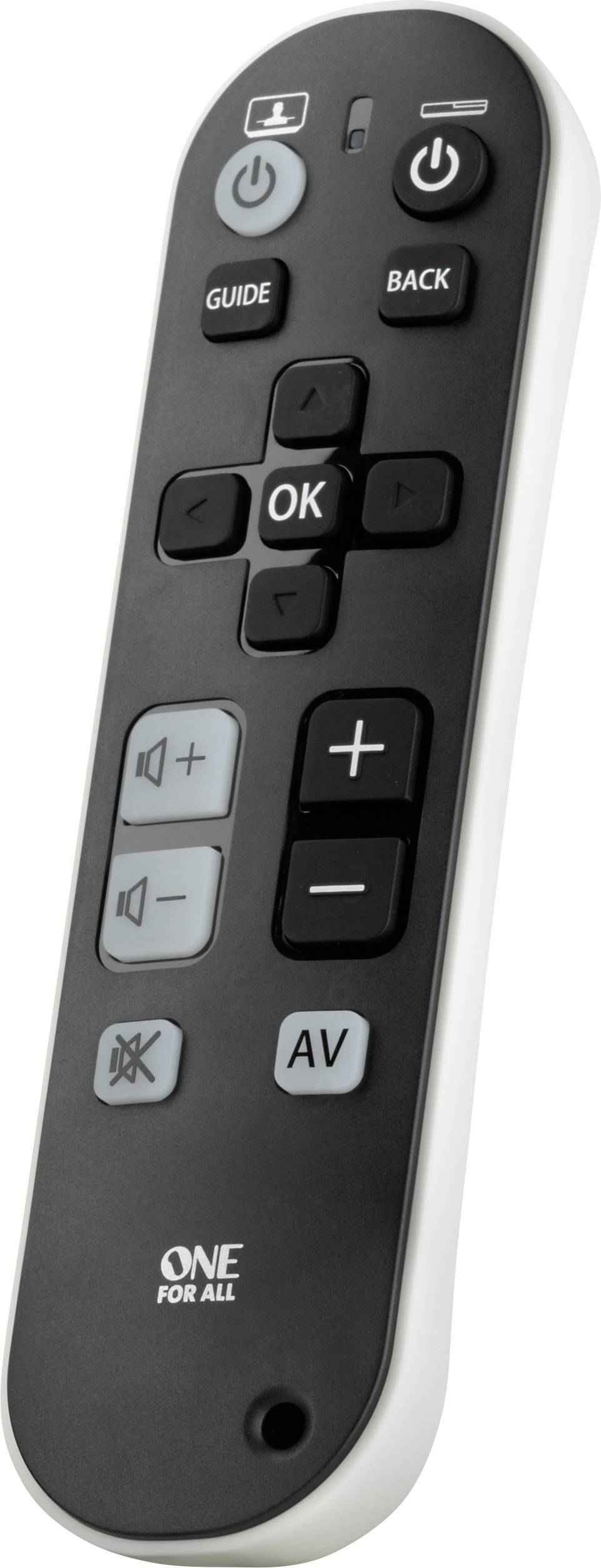 One For All TV Zapper URC6810 Universal Fernbedienung Schwarz, Weiß