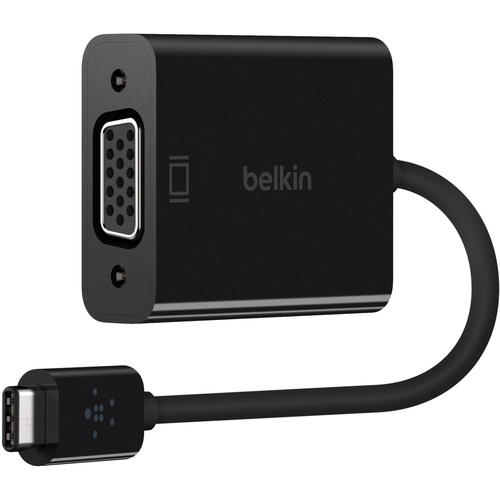 Belkin F2CU037btBLK USB / VGA Adaptateur [1x USB-C™ mâle - 1x VGA femelle] noir 15.00 cm