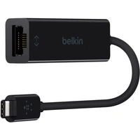 Belkin F2CU040btBLK Netzwerkadapter 1 GBit/s USB-C™, LAN (10/100/1000MBit/s) Belkin F2CU040btBLK Netzwerkadapter 1 GBit/s USB-C™, LAN (10/100/1000MBit/s)