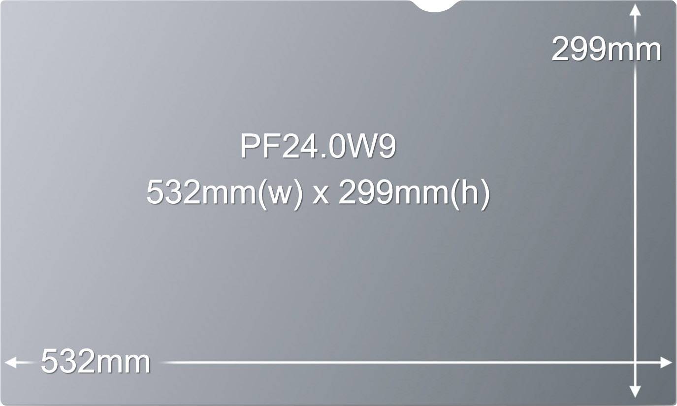 3M PF240W9B Blickschutzfolie Monitor 61cm (24") Bildformat: 16:9 7100011180 Universal