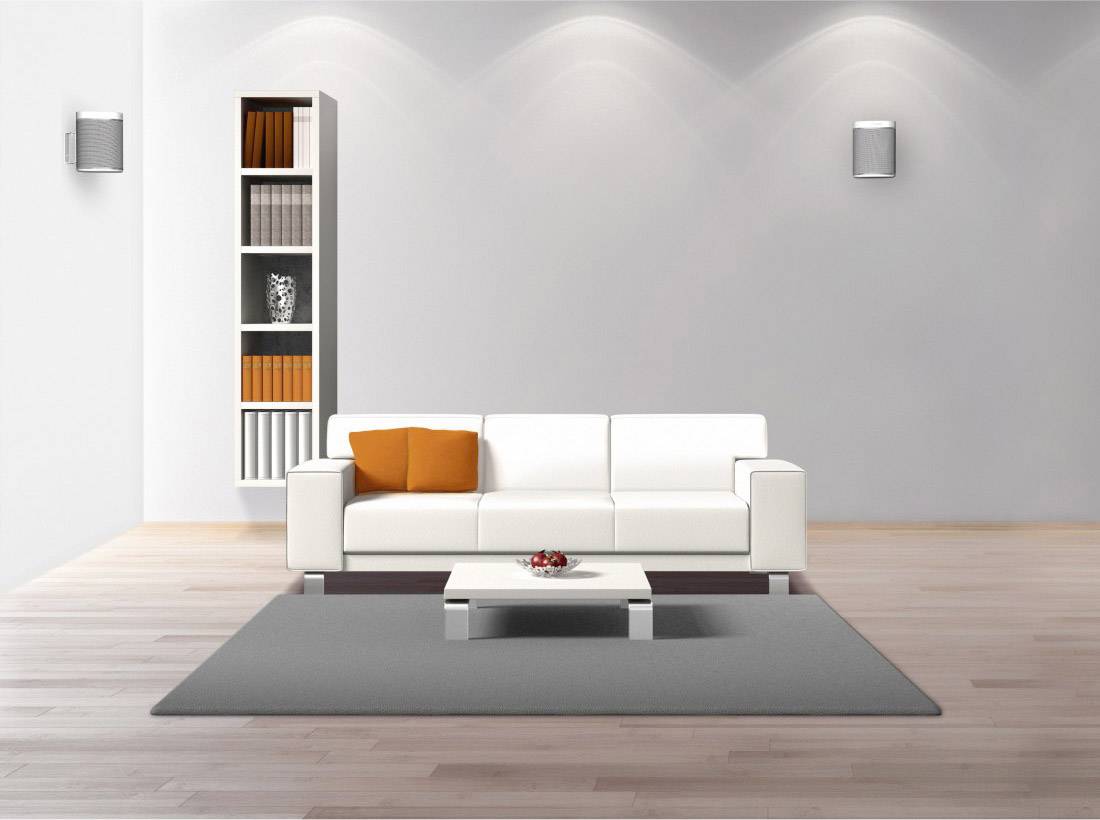 Lautsprecher-Wandhalterung geeignet für SONOS PLAY:1 Schwenkbar Wandabstand (max.): 3 cm Hama Weiß 1 St.