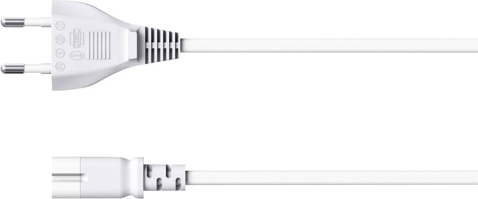 Hama 00118024 Strom Netzkabel Weiß 5.00 m