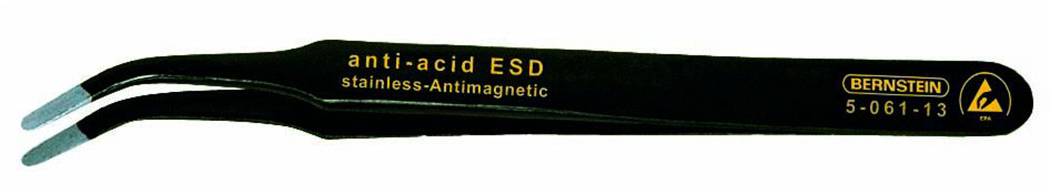 Bernstein Tools for Electronics 5-061-13 SMD-Pinzette 2ab SA Flach-breit, gebogen 115 mm