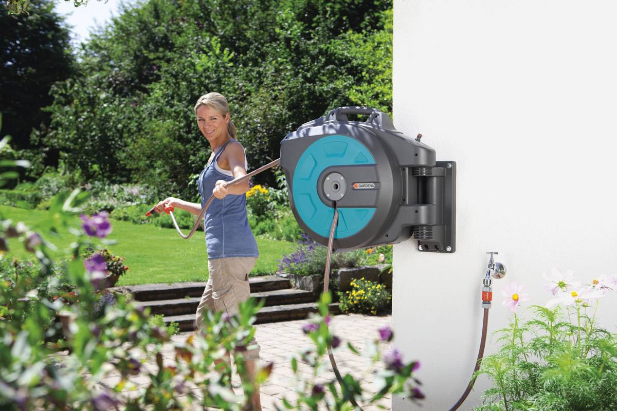 GARDENA  08023-20  1/2 Zoll 25 m Grau, Schwarz, Orange Gartenschlauchtrommel