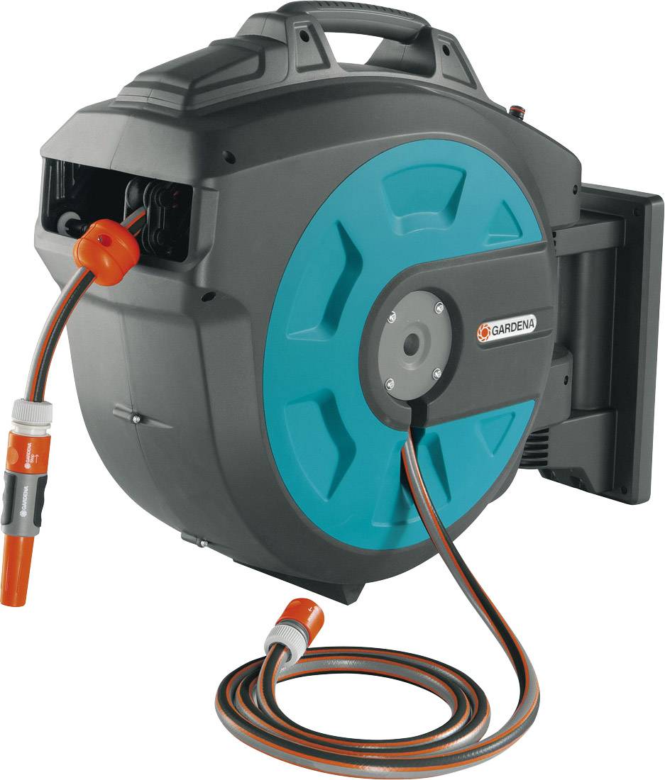 Gardena Gartenschlauchtrommel 1/2 Zoll 25m Grau, Schwarz, Orange 08023