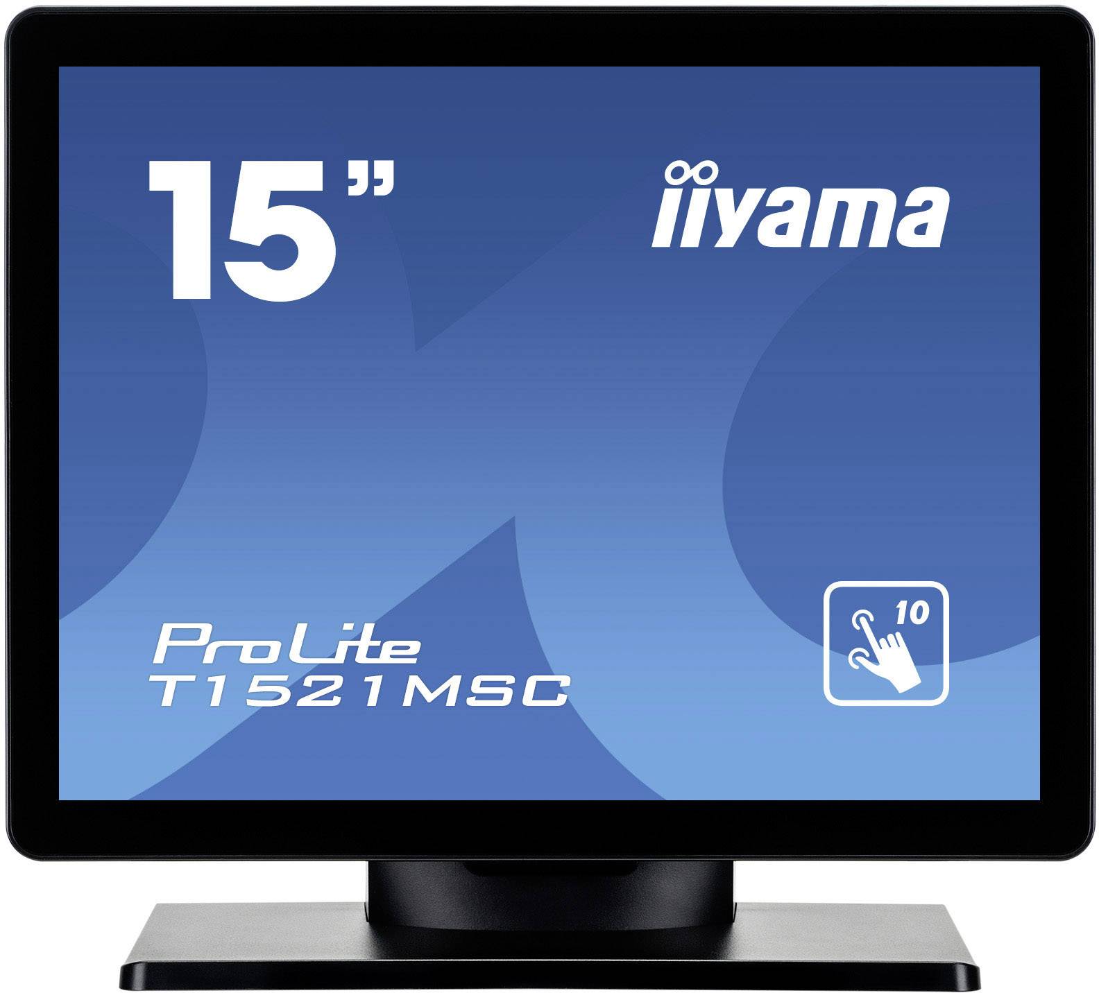 Iiyama T1521MSC-B1 Touchscreen-Monitor EEK: E (A - G) 38.1 cm (15 Zoll) 1024 x 768 Pixel 4:3 8 ms VGA, USB TN LED