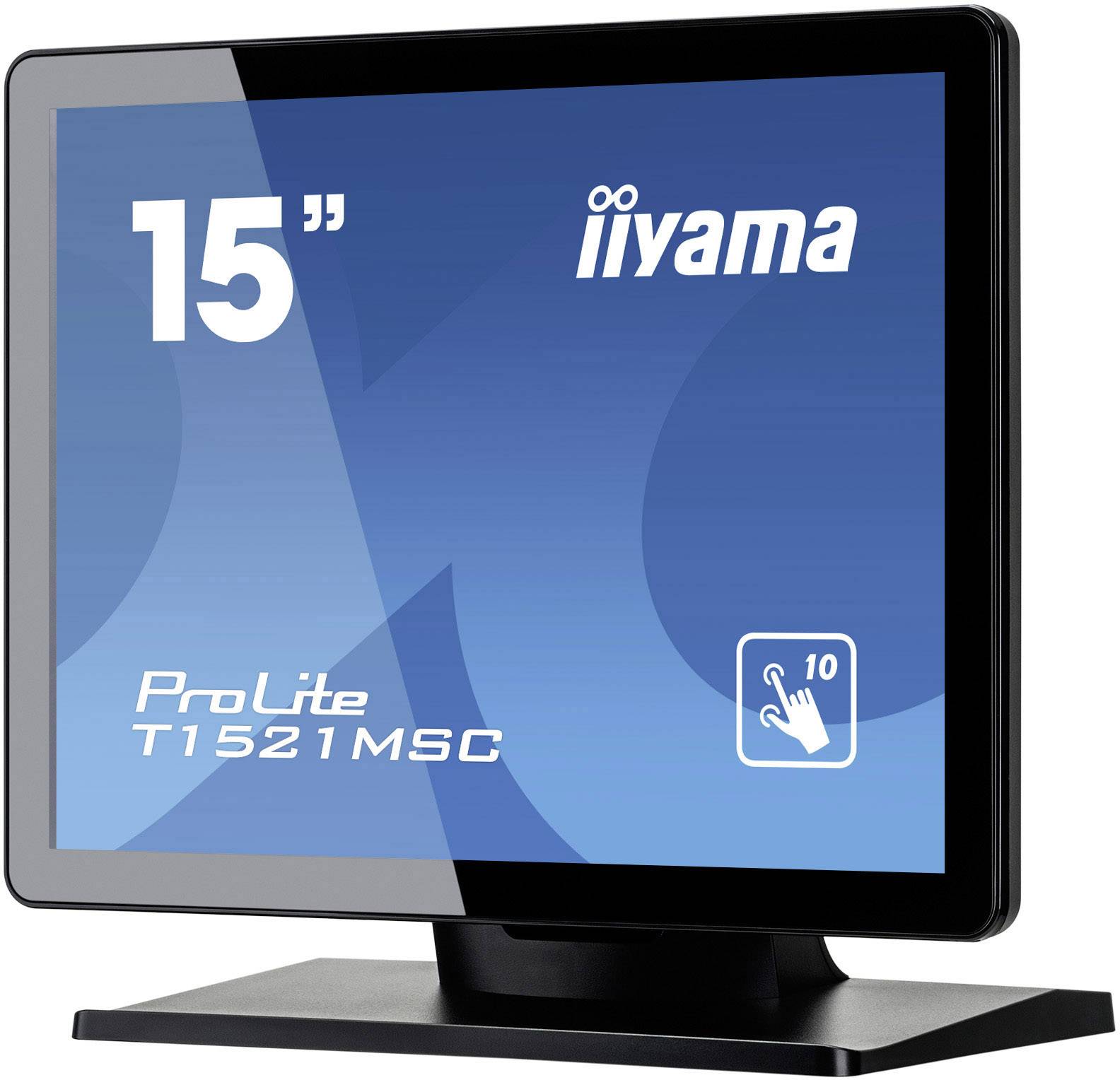 Iiyama T1521MSC-B1 Touchscreen-Monitor EEK: E (A - G) 38.1cm (15 Zoll) 1024 x 768 Pixel 4:3 8 ms VGA, USB TN LED
