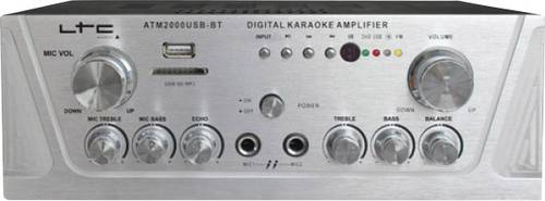 LTC Audio ATM2000USB-BT Karaoke-Verstärker Inkl. Karaoke-Funktion