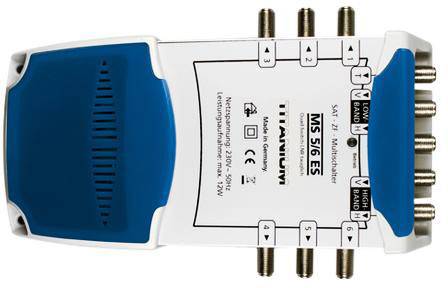 Smart MS 5/6 ES SAT Multischalter Eingänge (Multischalter): 5 (4 SAT/1 terrestrisch) Teilnehmer-Anz