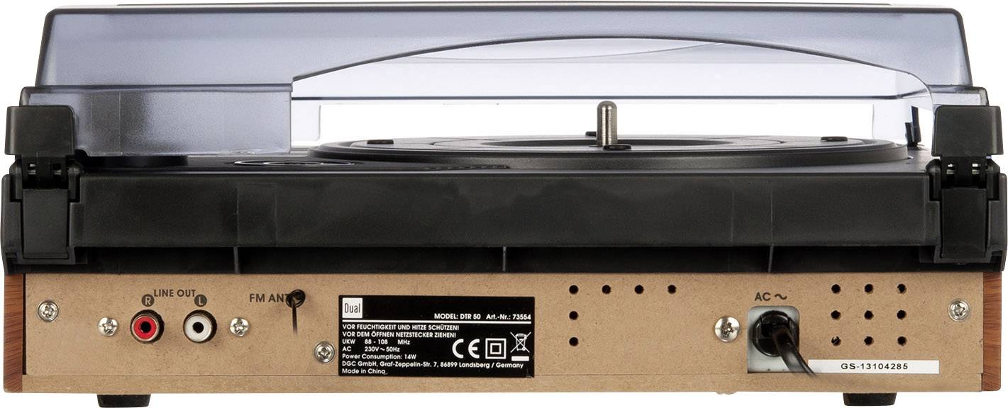 Dual DTR 50 Plattenspieler Riemenantrieb Silber-Schwarz