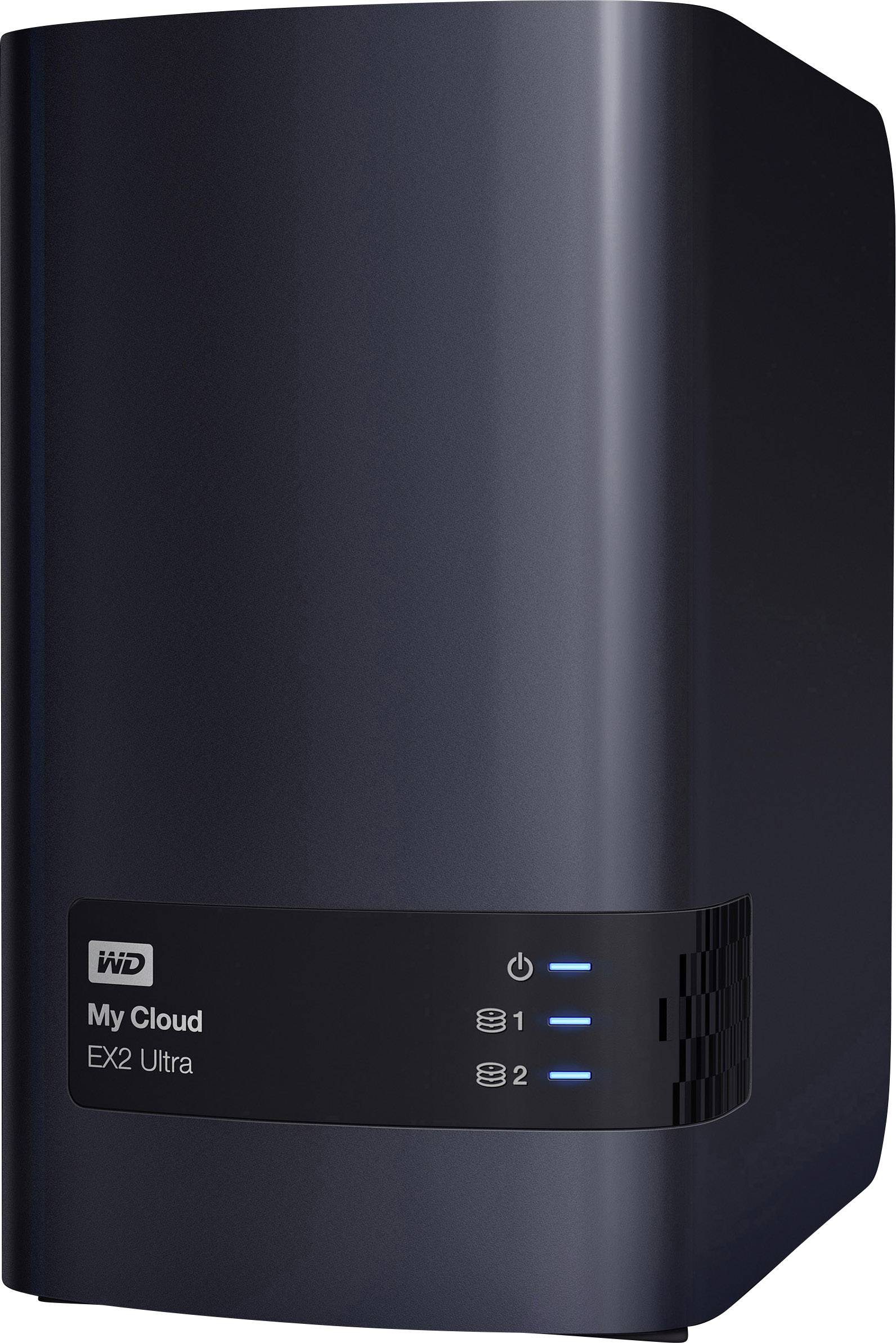 WD My Cloud™ EX2 Ultra Cloud Speichergerät 8 TB 2 Bay Business Cloud, bestückt mit 2x 4TB WD Red™ WDBVBZ0080JCH-EESN