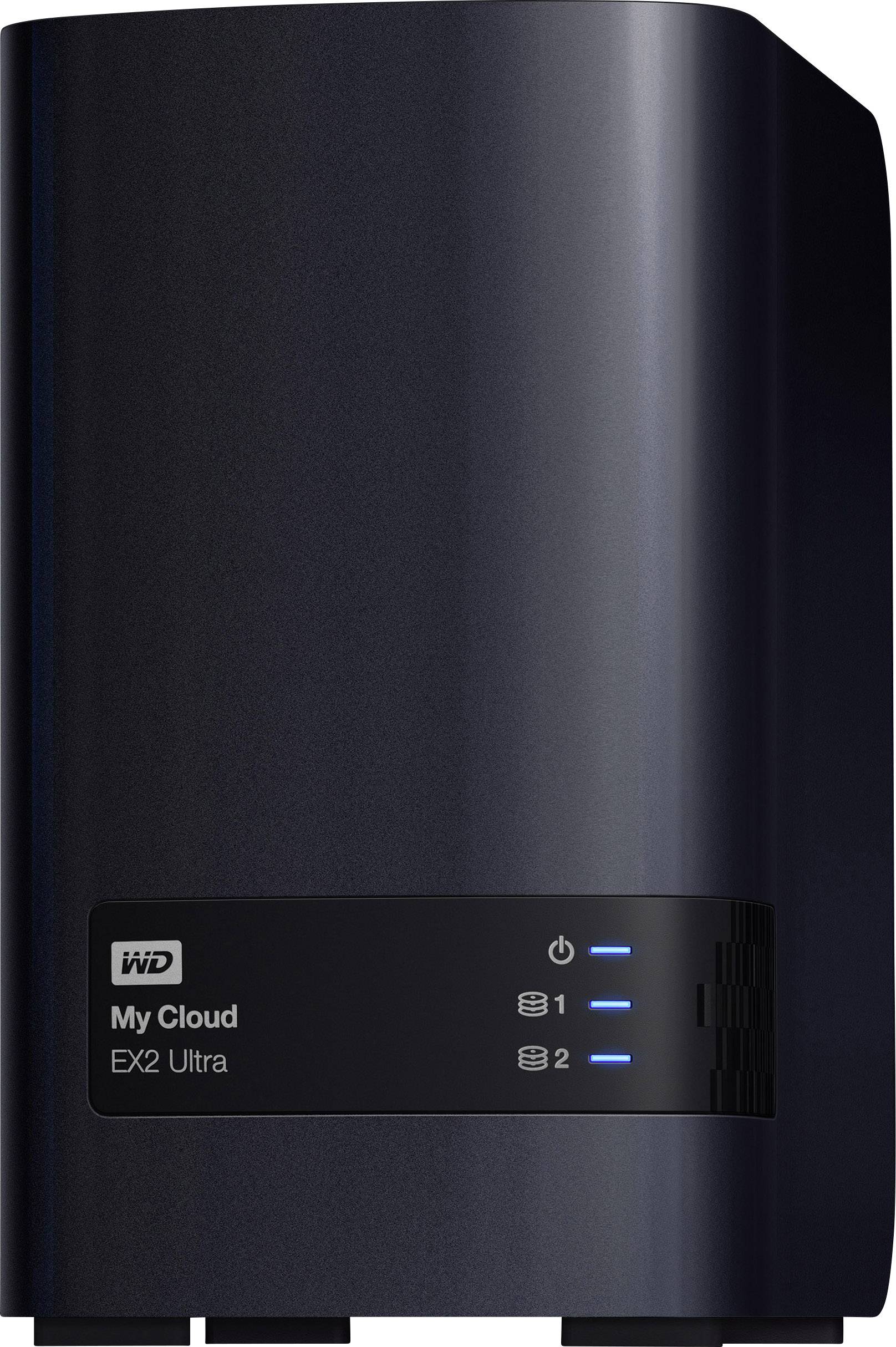 WD My Cloud™ EX2 Ultra Cloud Speichergerät 8 TB 2 Bay Business Cloud, bestückt mit 2x 4TB WD Red™ WDBVBZ0080JCH-EESN