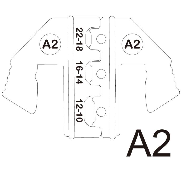 TOOLCRAFT PLE-0A2 Crimp-Einsätze Isolierte Steckverbinder Quetschbereich: 0.5 bis 6mm² Passend für Marke (Zangen): TOOLCRAFT