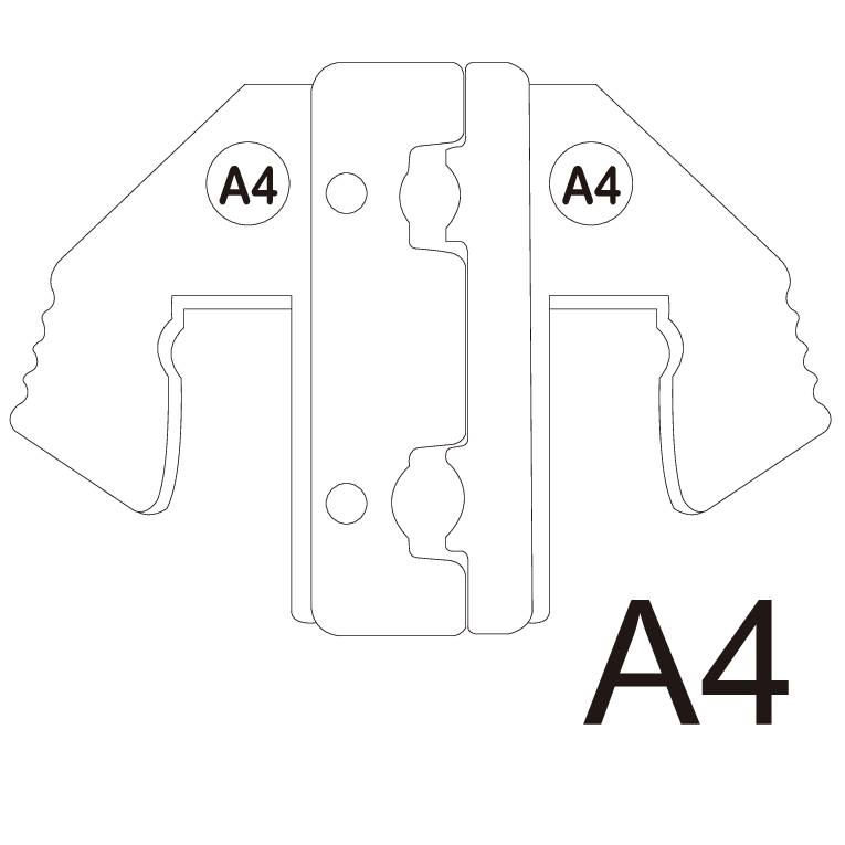 TOOLCRAFT PLE-0A4 Crimp-Einsätze Isolierte Flachsteckhülsen Quetschbereich: 0.5 bis 2.5mm² Passend für Marke (Zangen): TOOLCRAFT