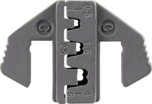 TOOLCRAFT PLE-0C Crimp-Einsätze Flachstecker Quetschbereich: 0.5 bis 6mm² Passend für Marke: TOOL