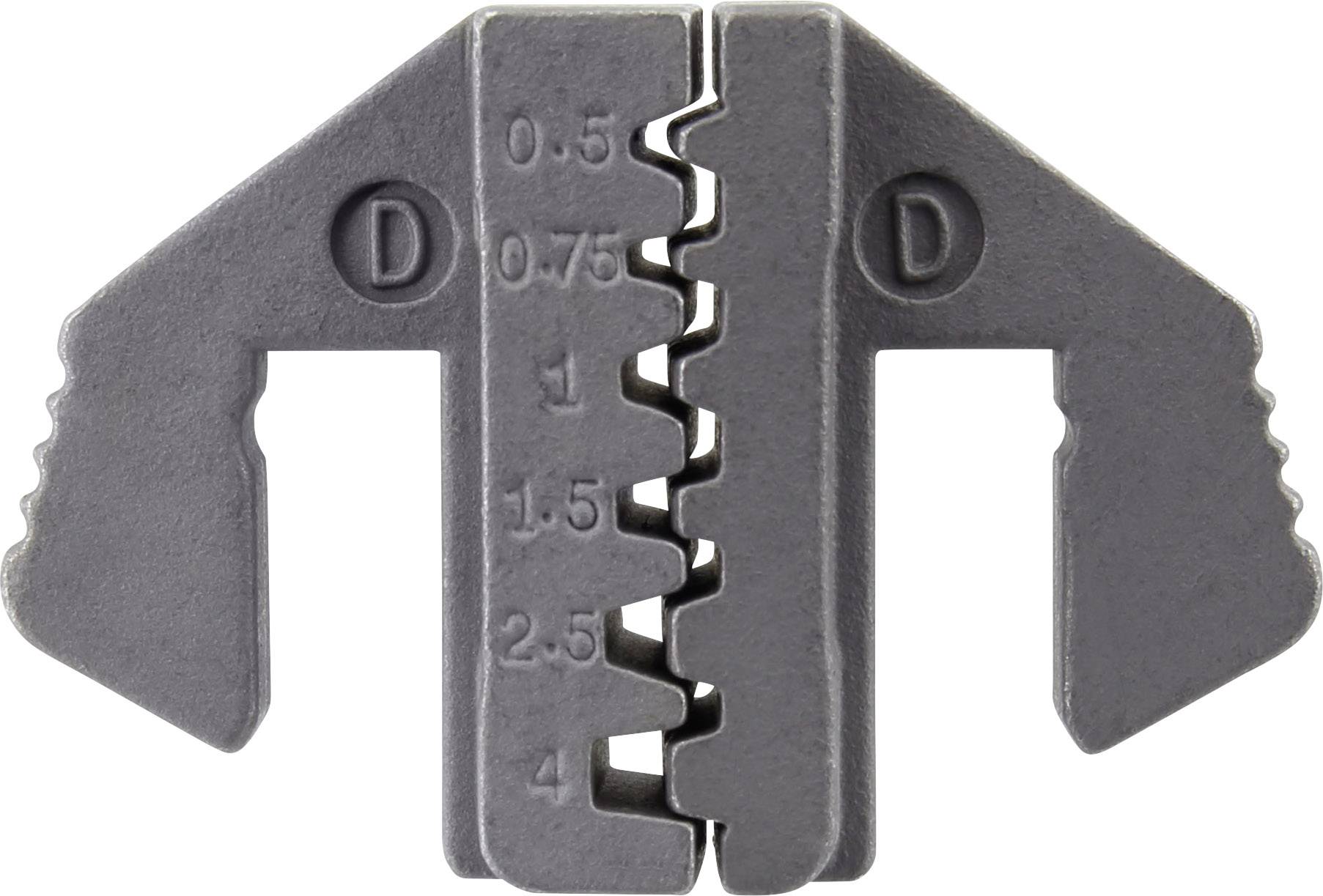 TOOLCRAFT PLE-0D Crimp-Einsätze Aderendhülsen Quetschbereich: 0.5 bis 4mm² Passend für Marke (Zangen): TOOLCRAFT PZ-500