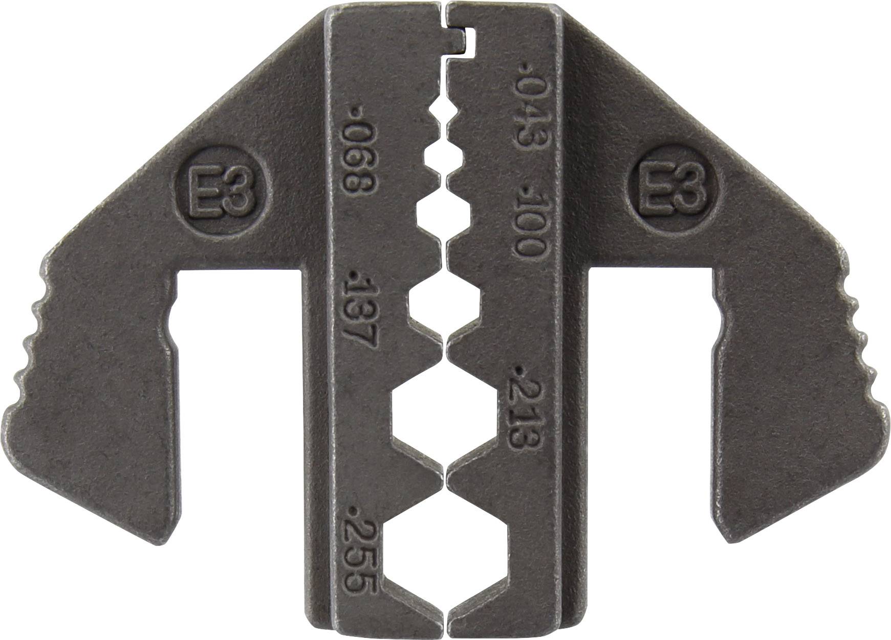 Metallschlüssel mit gezahnten Kanten und eingravierten Zahlen von '.090' bis '.255'. Möglicherweise für technische Anwendungen.