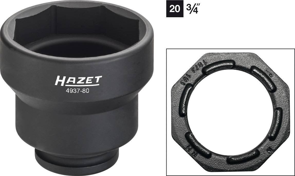 Hazet 4937-80 Achsmutternschlüssel