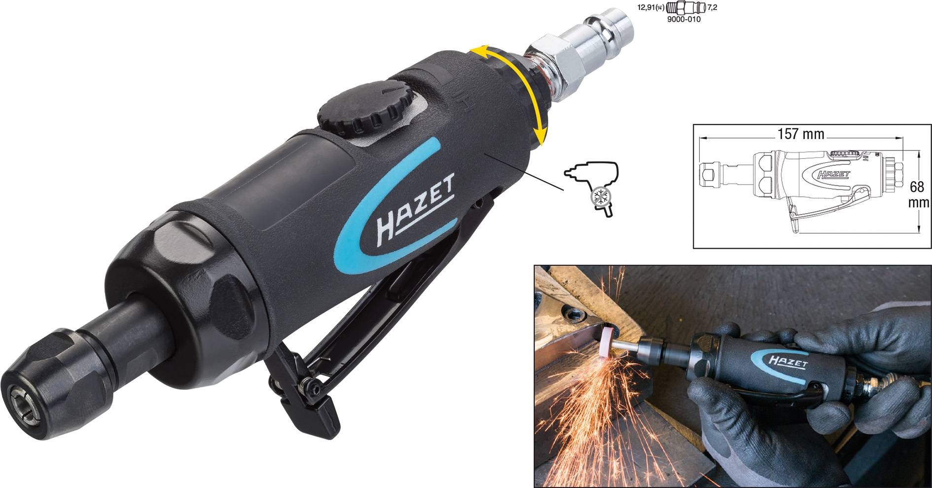 Hazet Druckluft-Schleifer 6.3 bar