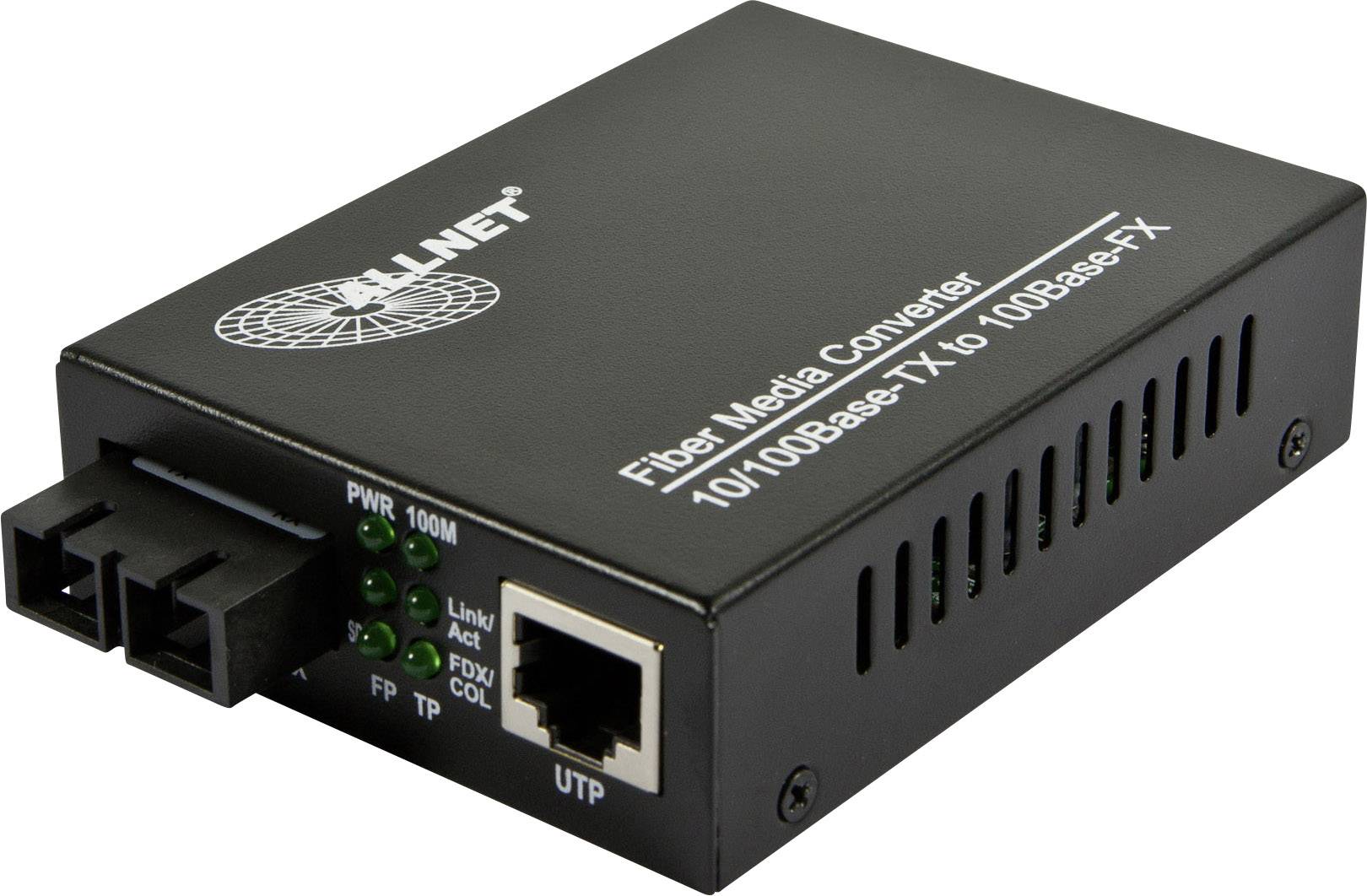ALLNET ALL-MC106-SC-SM 100Mbit/s 1310nm Einzelmodus Schwarz Netzwerk