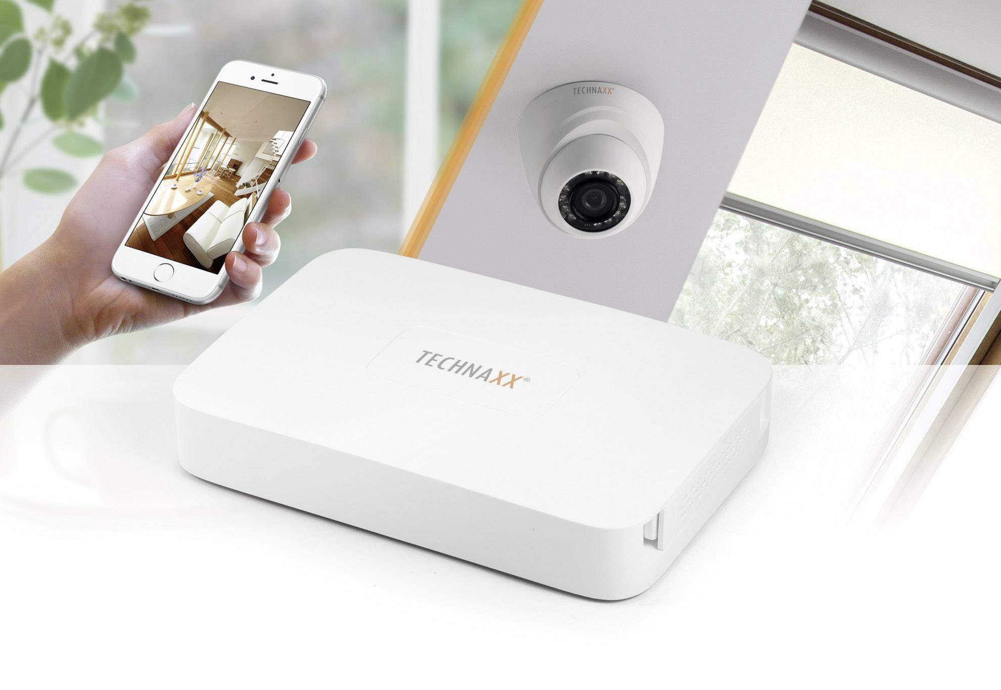 Technaxx TX-49 4561 HD-CVI Überwachungskamera-Set 4-Kanal mit 1 Kamera 1280 x 720 Pixel