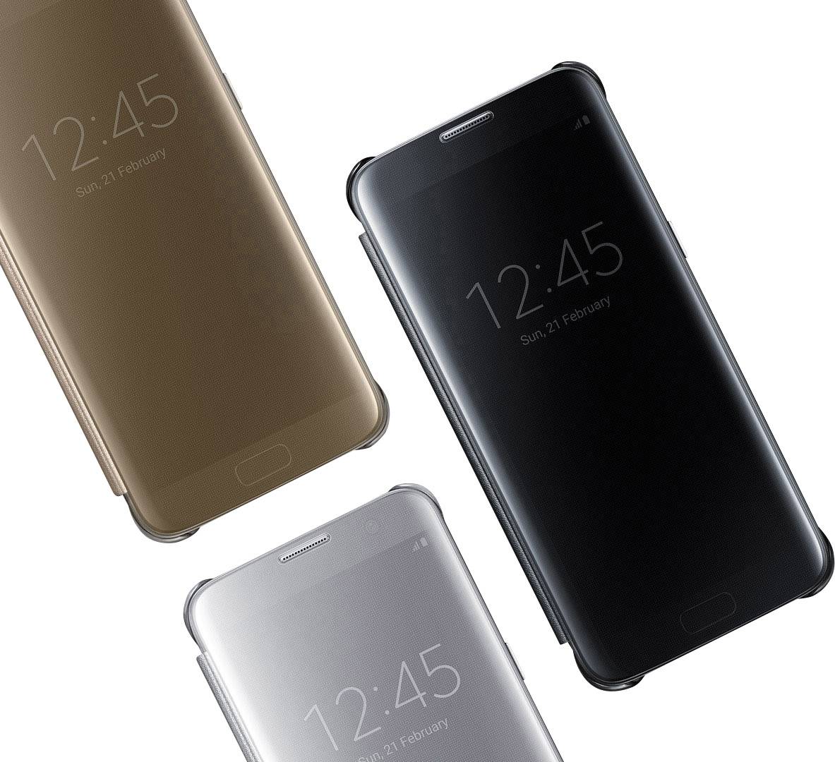 Samsung Clear View Flip Cover Samsung Silber EF-ZG935CSEGWW