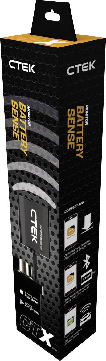 CTEK CTX Battery Sense Batterieüberwachung 12V Bluetooth® Verbindung, appfähig, Ladeüberwachung 20mm x 50mm x 24mm