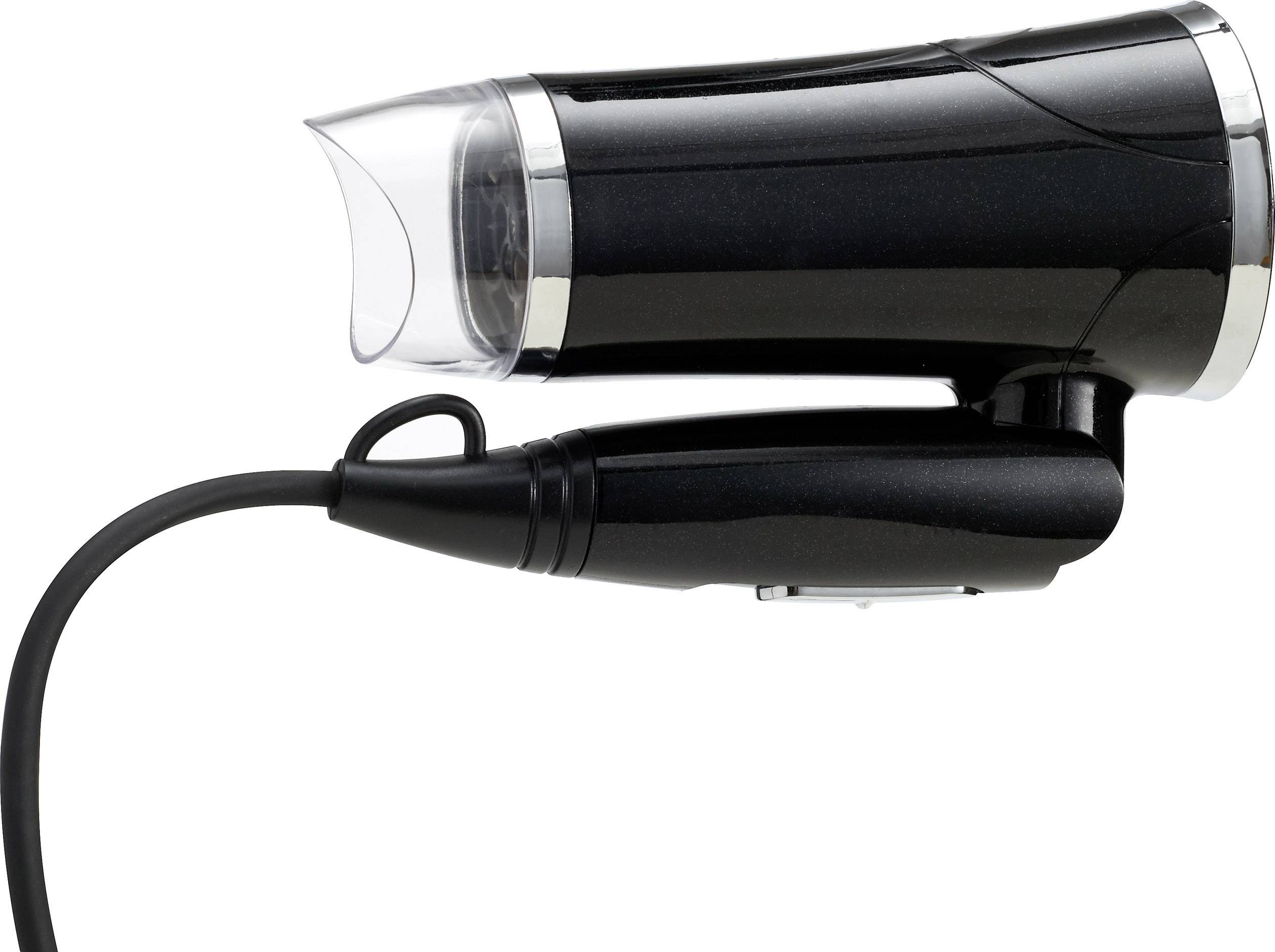 Basetech VC-1390 Reisehaartrockner Schwarz, Silber