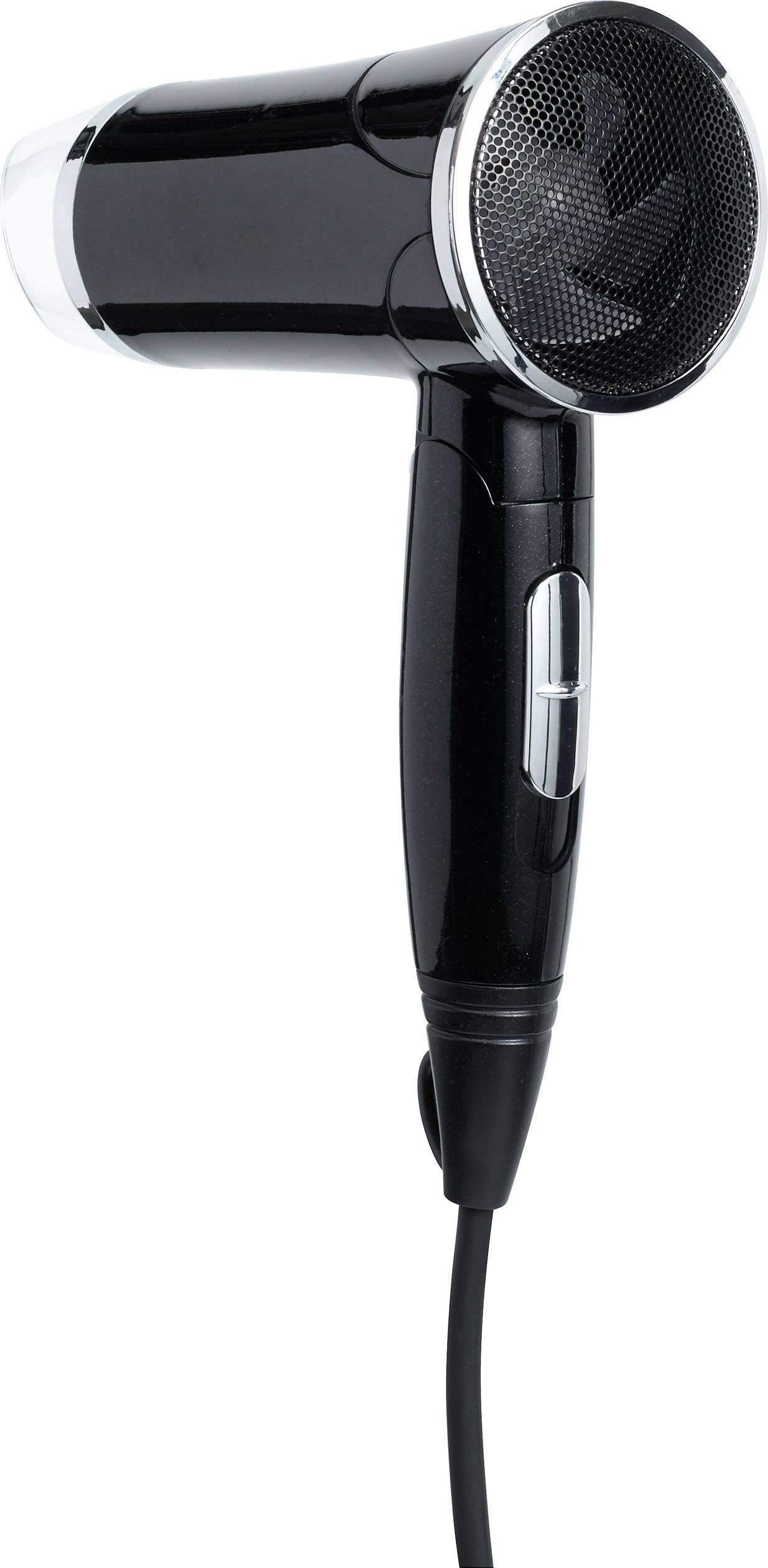 Basetech VC-1390 Reisehaartrockner Schwarz, Silber