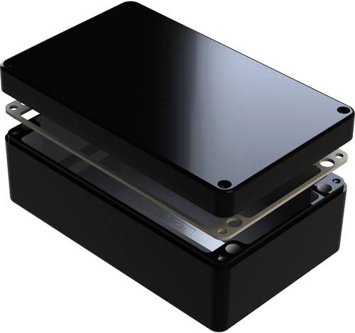 487-221208E-68 Universal-Gehäuse 220 x 120 x 80 Aluminium Schwarz 1St.
