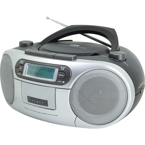 SoundMaster SCD7900 CD-Radio DAB+, UKW AUX, CD, Kassette, USB Schwarz