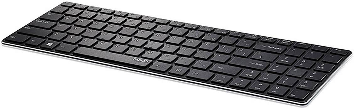 Rapoo E9100P Funk Tastatur Deutsch, QWERTZ Schwarz