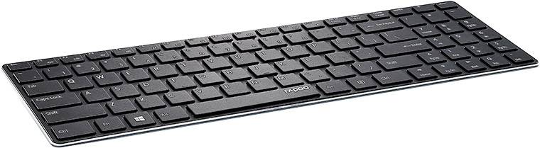 Rapoo E9100P Funk Tastatur Deutsch, QWERTZ Schwarz
