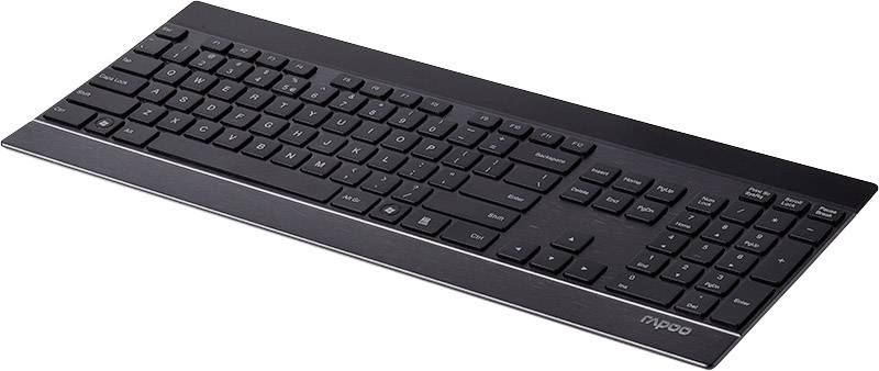 Rapoo E9270P Funk Tastatur Deutsch, QWERTZ Schwarz