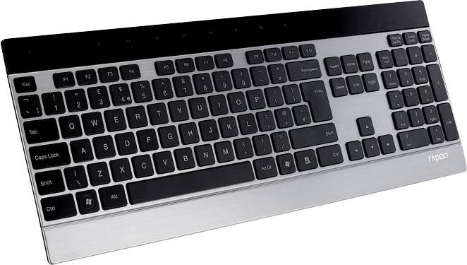 Rapoo E9270P Funk Tastatur Deutsch, QWERTZ Silber