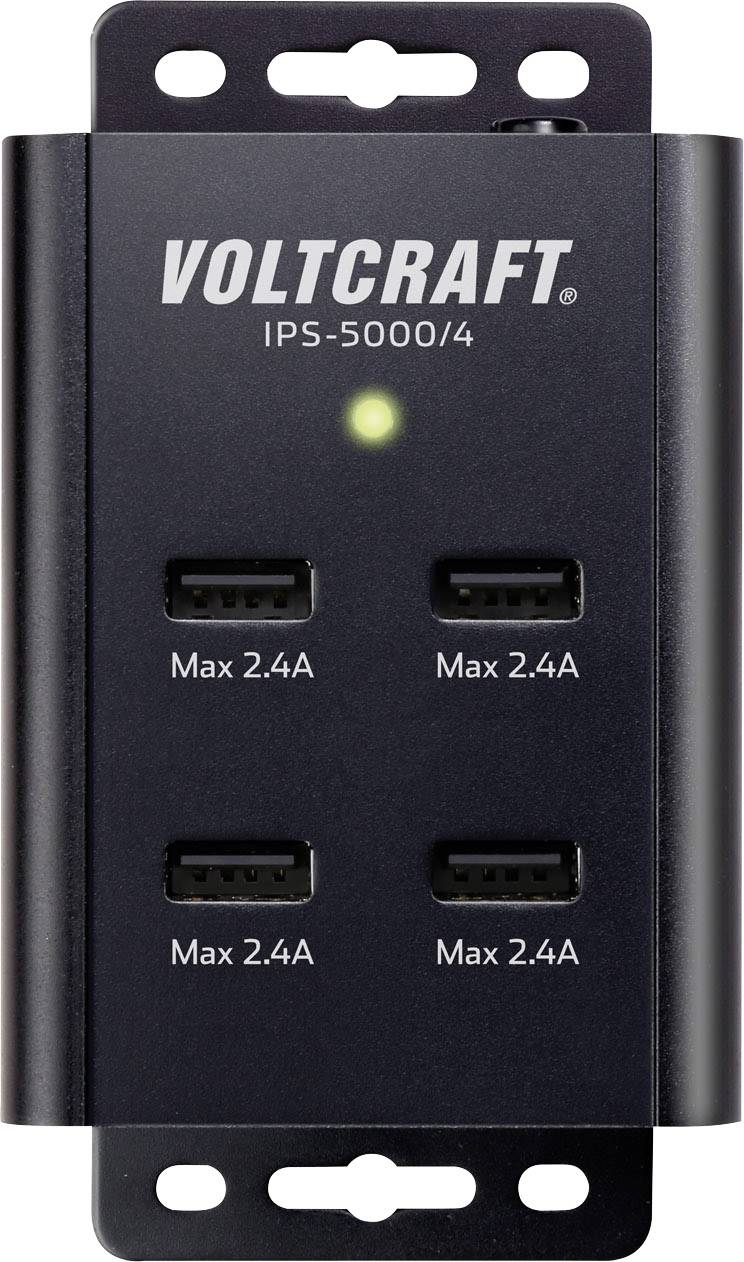 VOLTCRAFT IPS-5000/4 IPS-5000/4 USB-Ladegerät Steckdose Ausgangsstrom (max.) 2400mA 4 x USB Auto-Detect