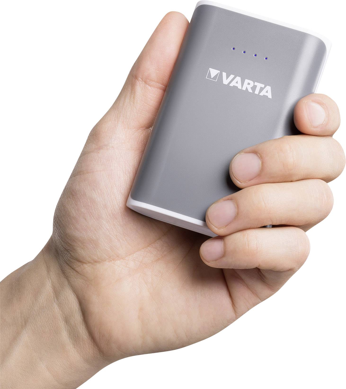 Varta Power Bank 6000mAh Powerbank 6000 mAh Li-Ion Grau, Weiß Statusanzeige