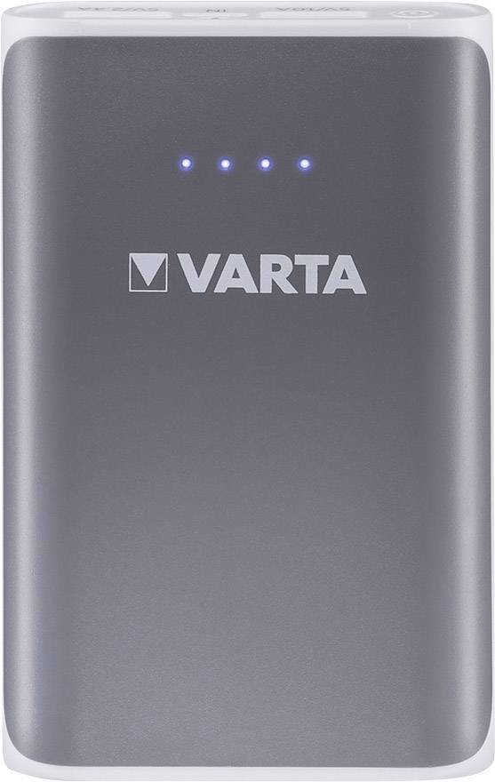 Varta Power Bank 6000mAh Powerbank 6000 mAh Li-Ion Grau, Weiß Statusanzeige