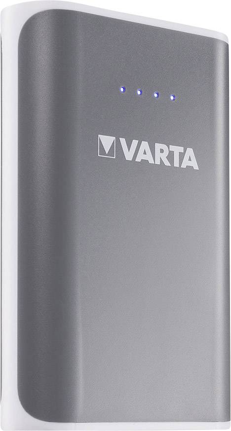 Varta Power Bank 6000mAh Powerbank 6000 mAh Li-Ion Grau, Weiß Statusanzeige